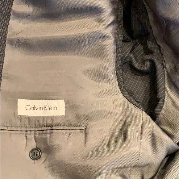 Men’s Calvin Klein Grey 100% Wool Sportscoat 44L - Picture 4 of 5